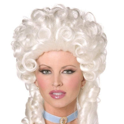Baroque Adult White Marie Antoinette Wig 1 sm-42122 MAD Fancy Dress