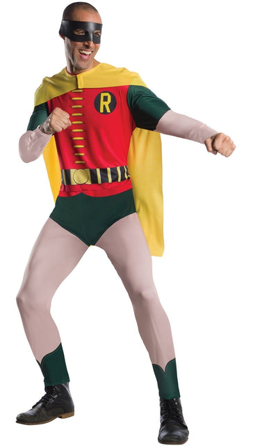 Robin Costume Classic Superhero Batman TV Show 1966 1 rub-300542STD MAD Fancy Dress