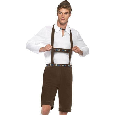 Bavarian Man Costume Adult Brown White_1 sm-30286L