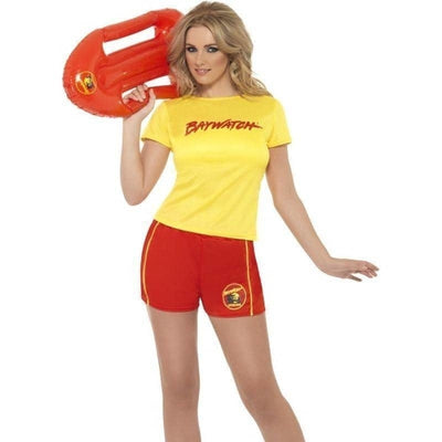 Baywatch Beach Costume Adult Yellow with Red_1 sm-32831M