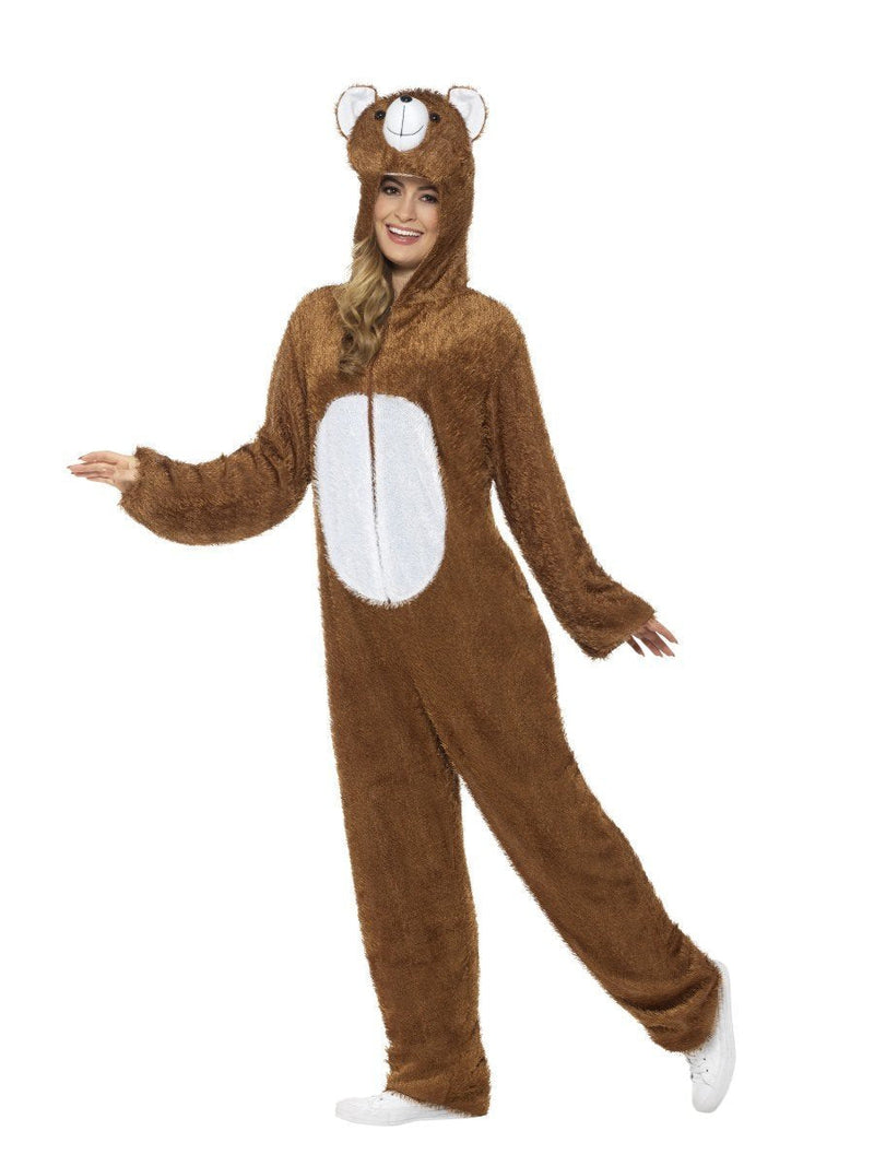 Bear Costume Adult Brown Jumpsuit