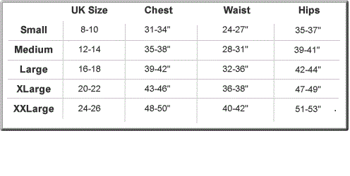 Size Chart Carnevil Clown Costume Ladies Dress