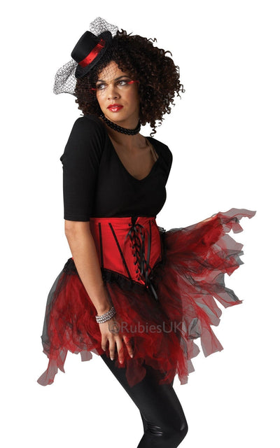 Burlesque Tutu Black & Red Costume_1 rub-8804NS