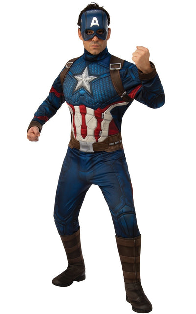 Captain America Deluxe Mens Costume 1 rub-700734STD MAD Fancy Dress