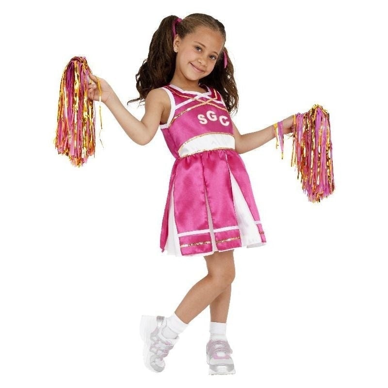 Cheerleader Costume Child Kids Pink_4 