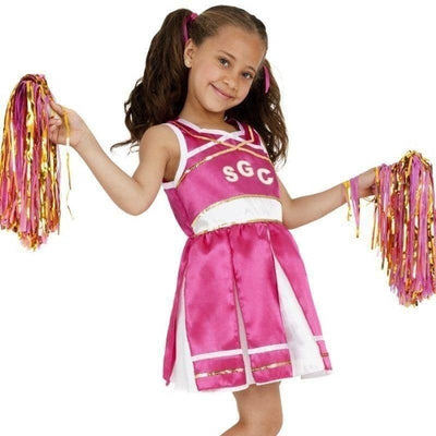 Cheerleader Costume Child Kids Pink_1 sm-38645L