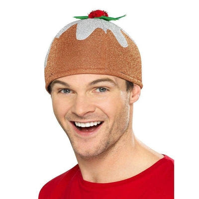 Christmas Pudding Hat Adult Brown_1 sm-49139