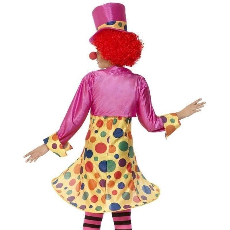 Clown Lady Costume Adult Pink Yellow_2 sm-32882L