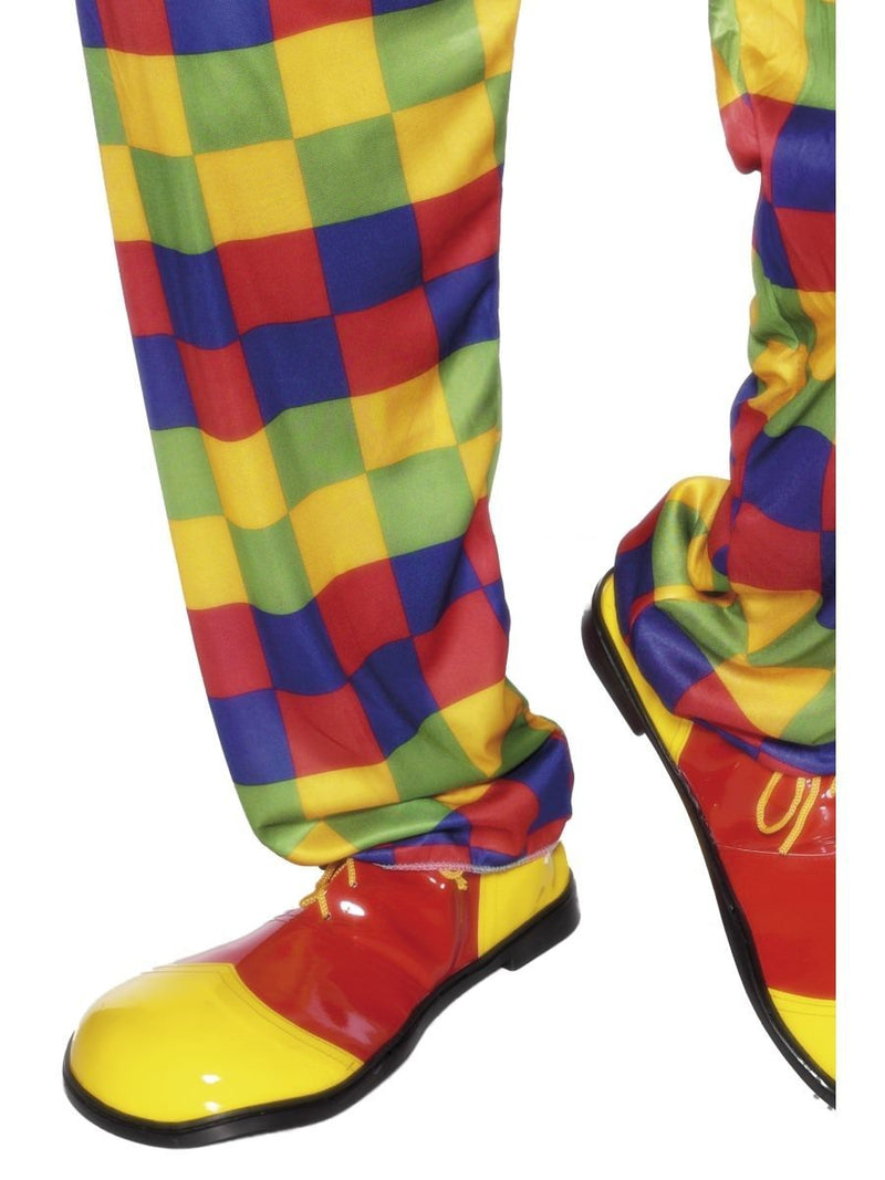 Deluxe Clown Shoes Adult Red Yellow