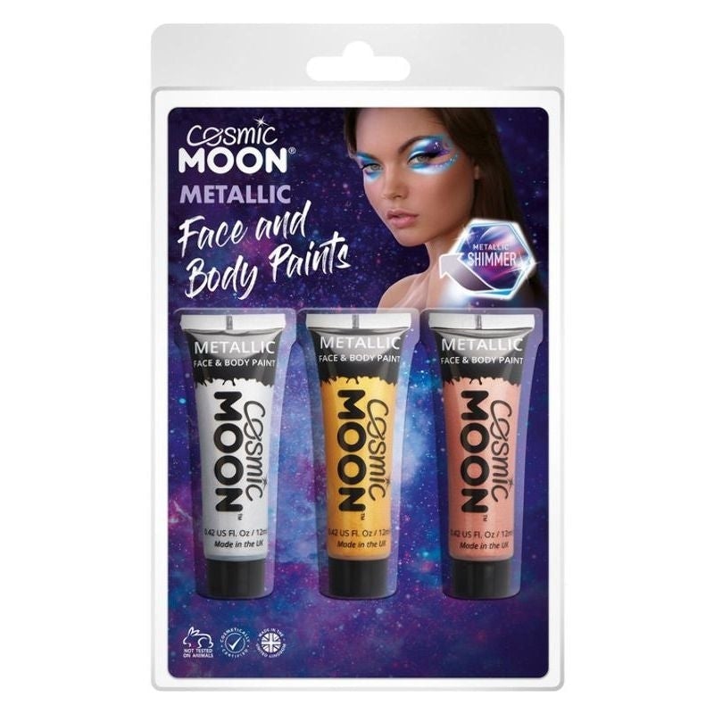 Cosmic Moon Metallic Face & Body Paint 3 Pack Clamshell 12ml_1 sm-S02157