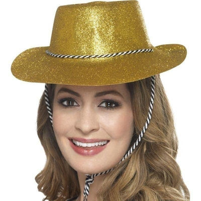 Cowboy Glitter Hat Adult Gold_1 sm-21885