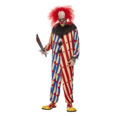 Creepy Clown Costume Red & Blue_1 sm-63044L