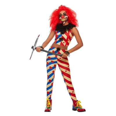 Creepy Clown Costume Red & Blue_1 sm-63006M