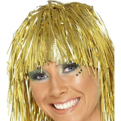 Cyber Tinsel Wig Adult Gold_1 sm-20873