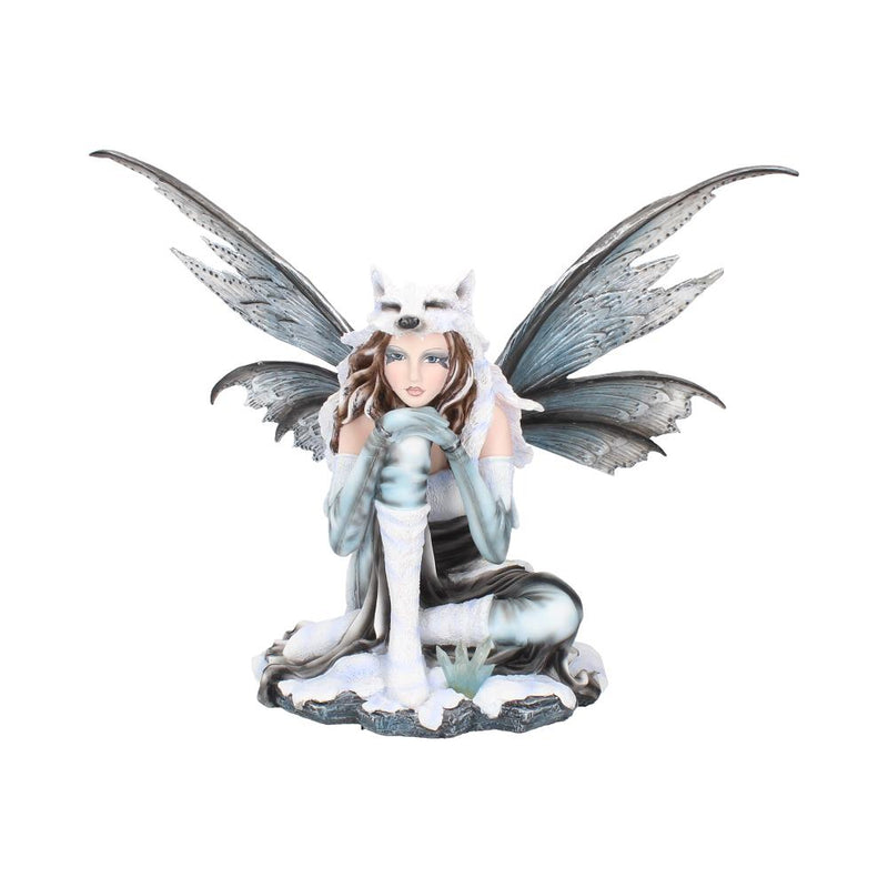 Fae Lore Winter Fairy Wearing Wolf Hide 30cm Fae-Lore.