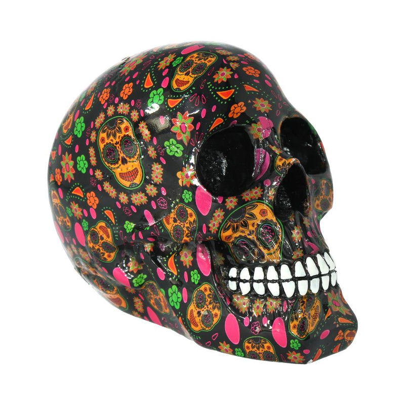 Viva  Day of the Dead Print Skull 19cm
