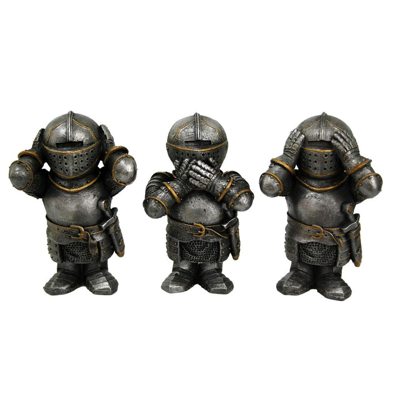 Three Wise Knights Figurine Knight Ornaments 8.8cm