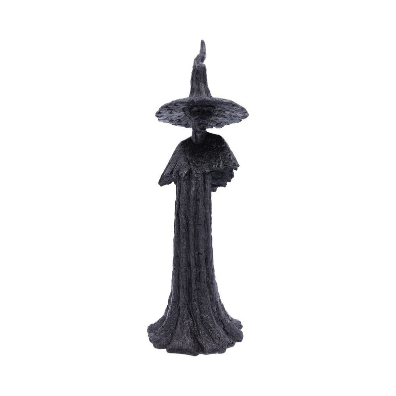 Talyse Black Glittered Forest Witch Ornament Wiccan Decoration Small 30cm