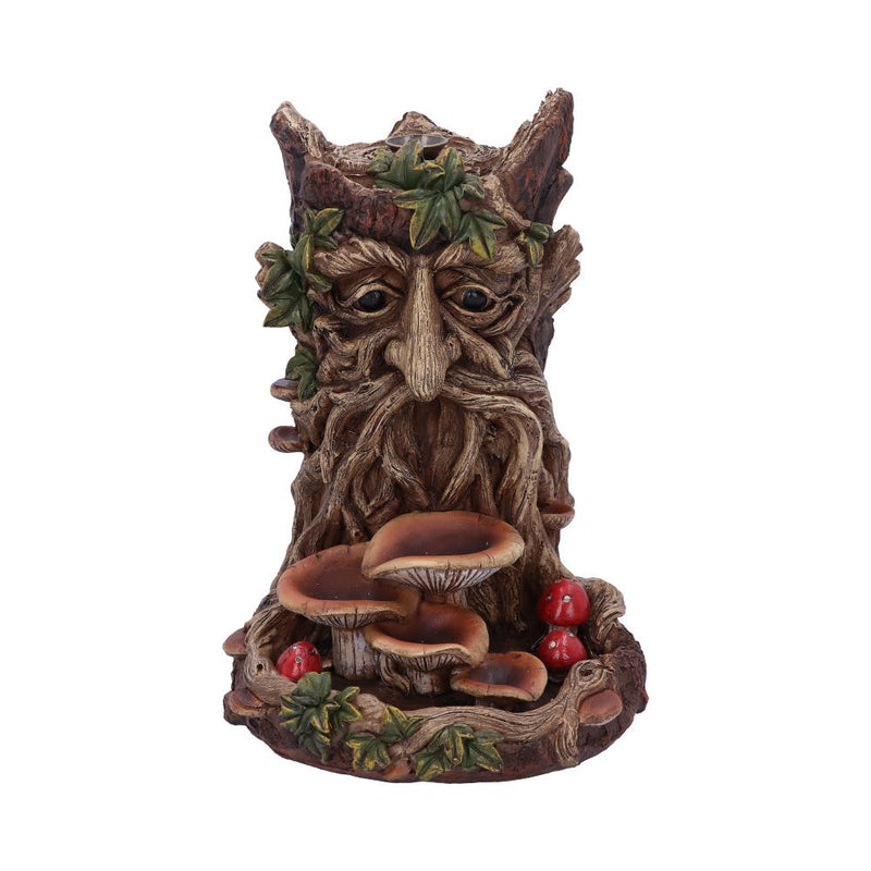 The Wisest Dryad Tree Spirit Green Man Backflow Incense Burner 18cm