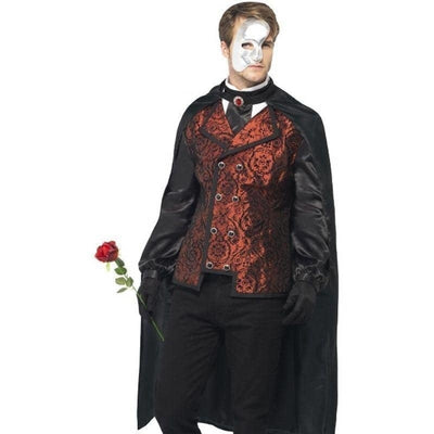 Dark Opera Masquerade Costume Adult Black Red_1 sm-24574L