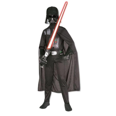 Darth Vader Sith Lord Childrens Costume with Cape and Mask 1 rub-641066S MAD Fancy Dress