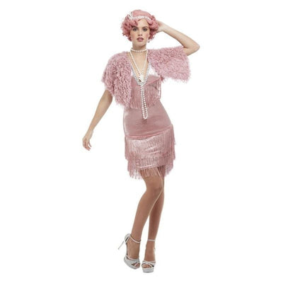 Deluxe 20s Vintage Pink Flapper Costume_1 sm-55080L