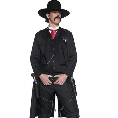 Deluxe Authentic Western Sheriff Costume Adult Black_1 sm-36156M