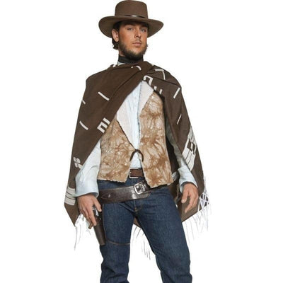 Deluxe Authentic Western Wandering Gunman Costume Adult Brown_1 sm-34291M