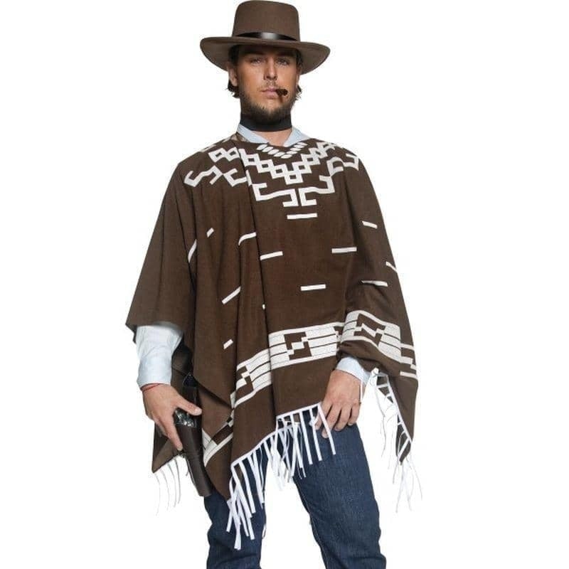 Deluxe Authentic Western Wandering Gunman Costume Adult Brown_2 sm-34291L