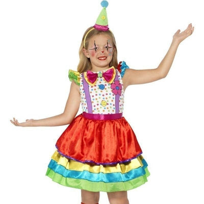 Deluxe Clown Girl Costume Kids Rainbow_1 sm-45250L