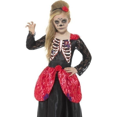 Deluxe Day Of The Dead Girl Costume Adult Black_1 sm-45188m