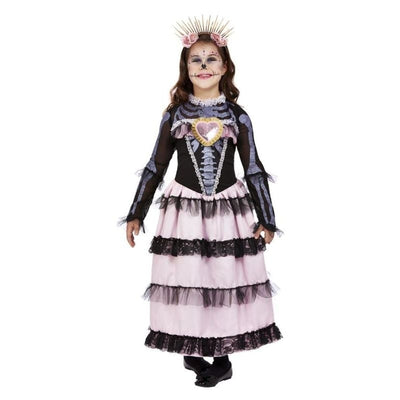 Deluxe Day Of The Dead Princess Costume Pink_1 sm-63097L