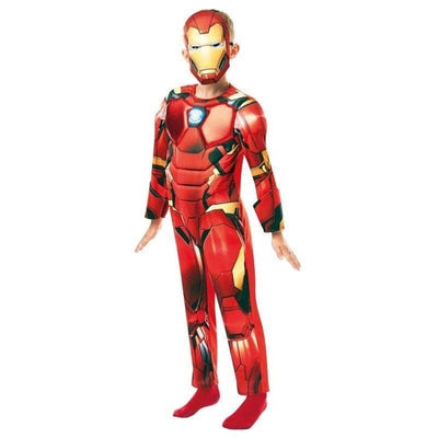 Iron Man Deluxe Padded Suit Kids Avengers Tony Stark Costume_1 rub-640830S