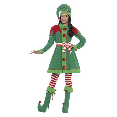 Deluxe Miss Elf Costume Green_1 sm-46129L