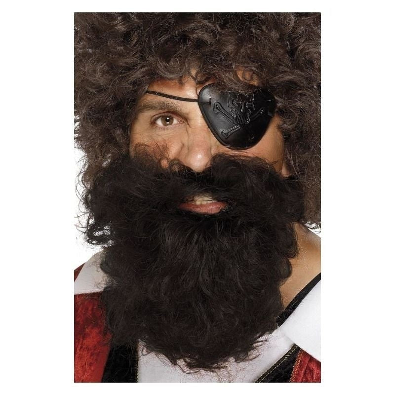 Deluxe Pirate Beard Adult Brown_2 