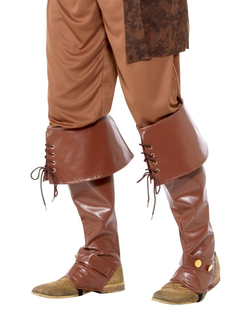 Deluxe Pirate Bootcovers Adult Brown