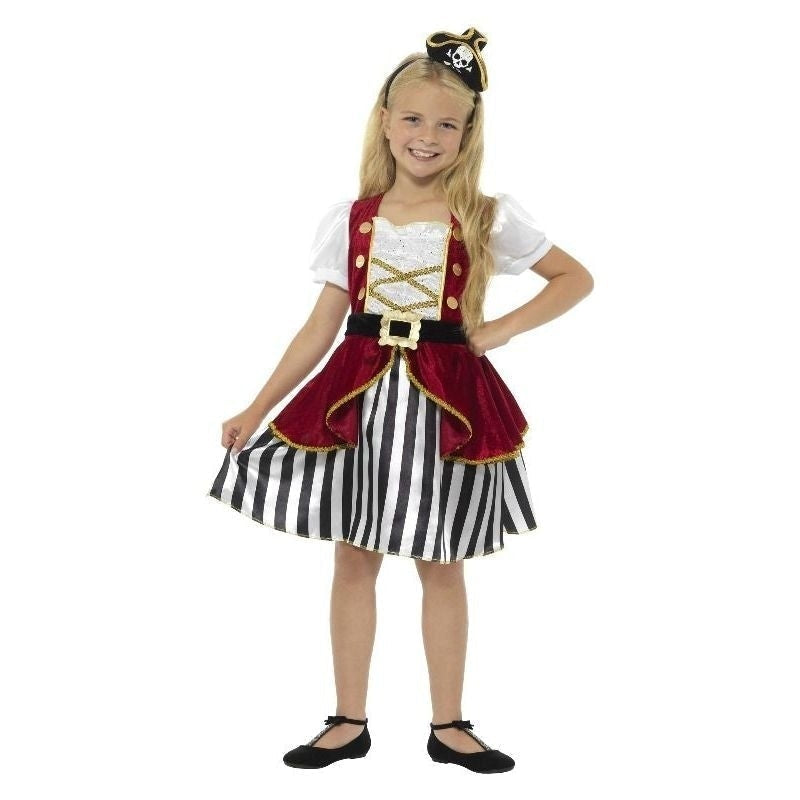 Deluxe Pirate Girl Costume Kids Red Black_4 