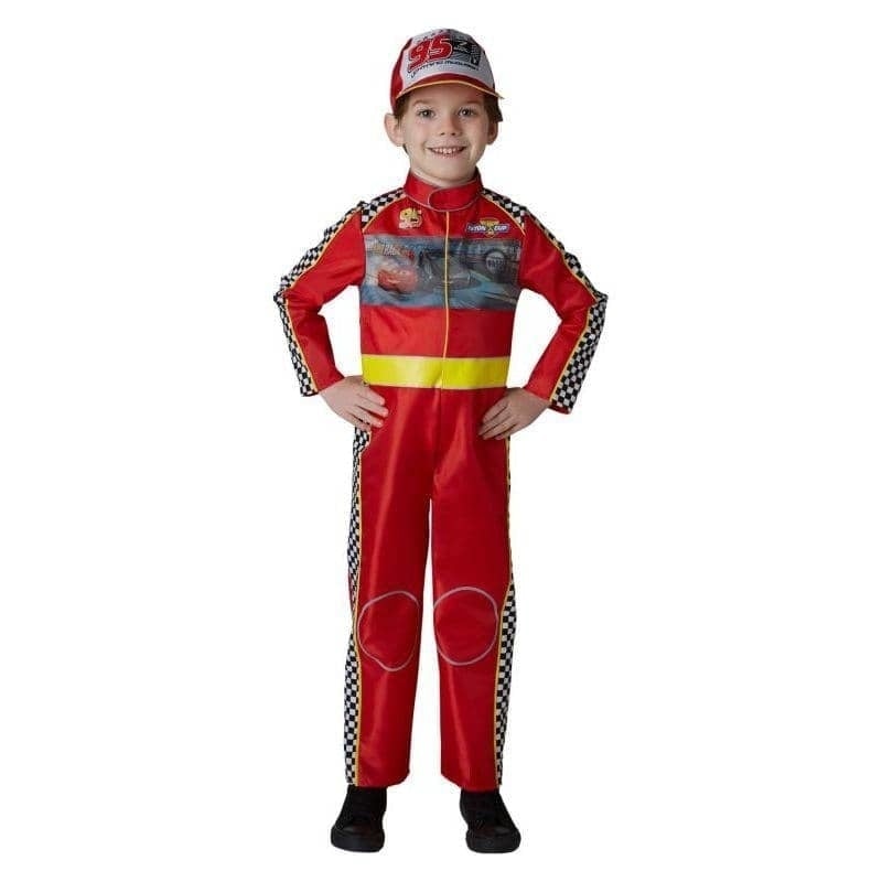 Mcqueen Deluxe Disney Cars Kids Race Suit Costume_1 rub-640055S