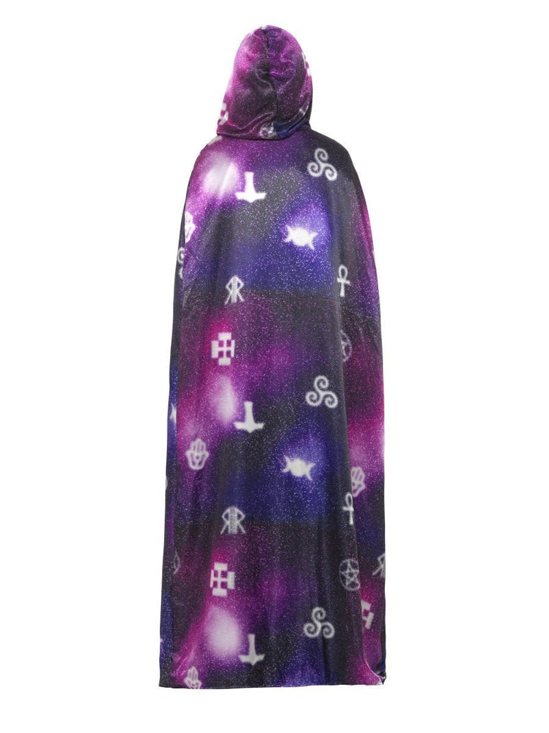 Deluxe Reversible Galaxy Ouija Cape Adult Black Purple