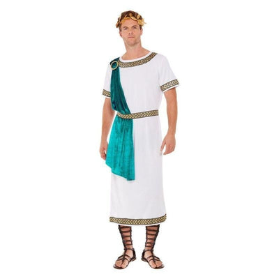 Deluxe Roman Empire Emperor Toga Costume White_1 sm-70020L