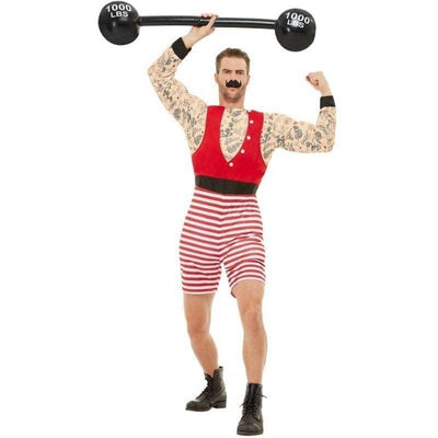 Deluxe Strongman Costume Adult Red White_1 sm-50807L