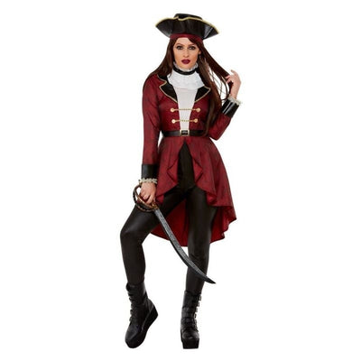 Deluxe Swashbuckler Pirate Costume Burgundy_1 sm-70001L