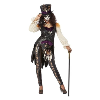 Deluxe Voodoo Witch Doctor Costume Black_1 sm-63015L