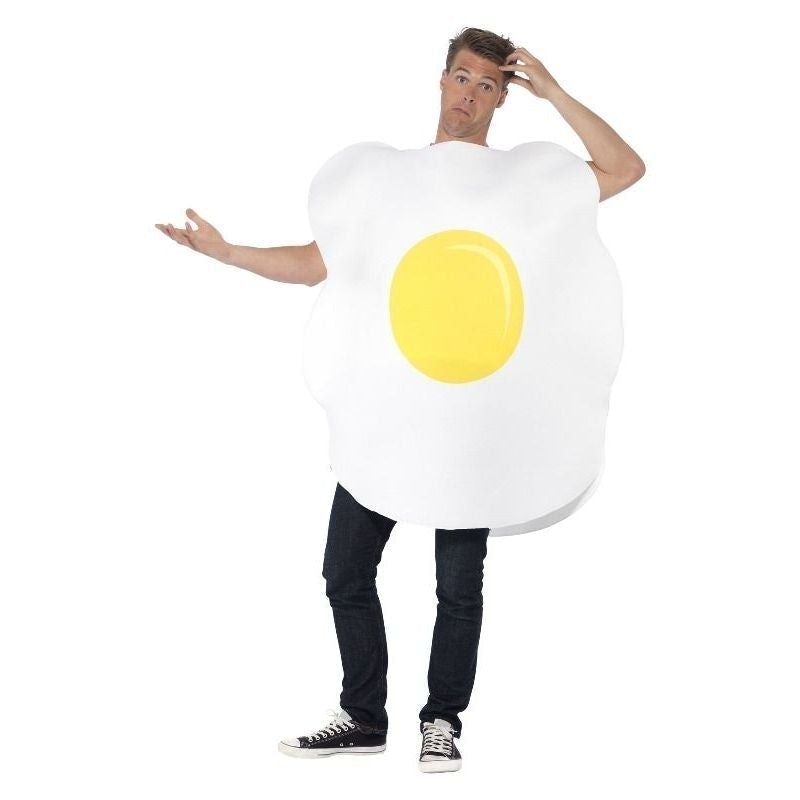 Egg Costume Adult White Yellow_2 