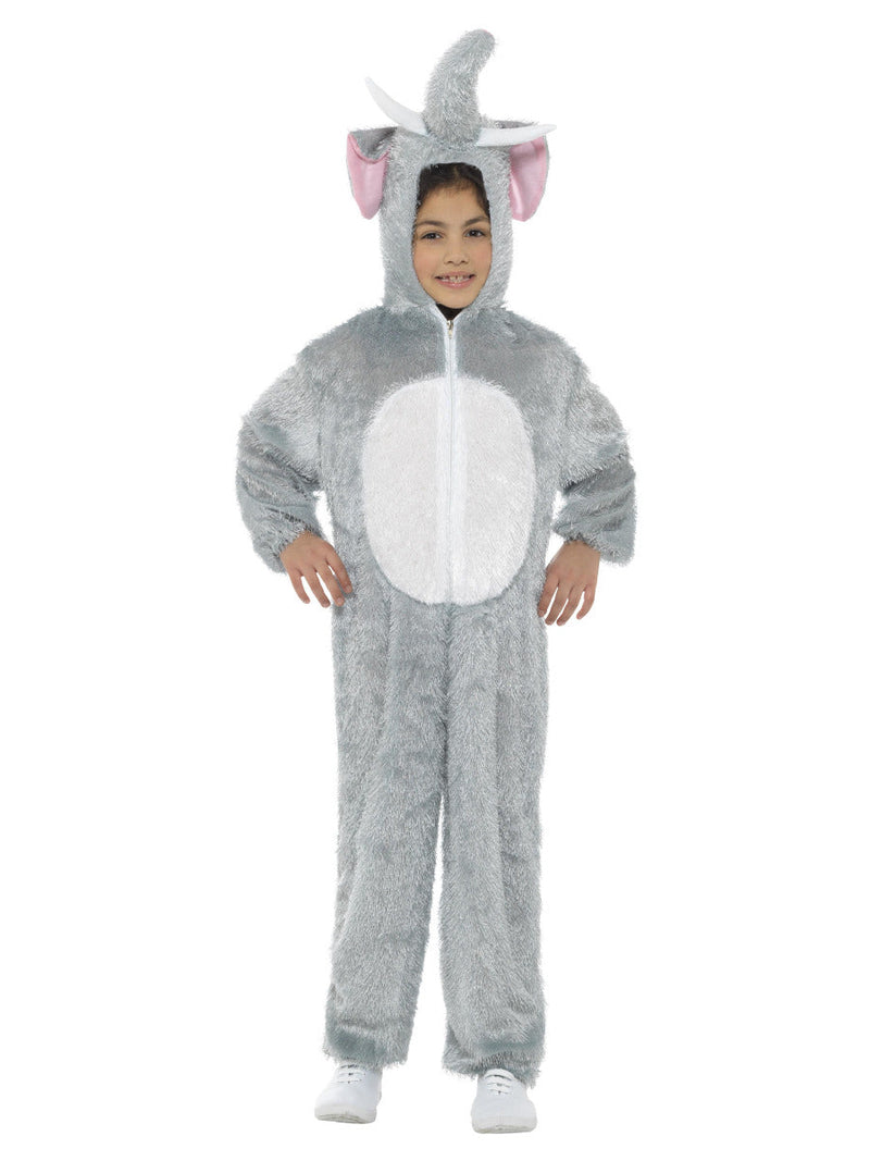 Elephant Costume Kids Grey Jumpsuit with Hood