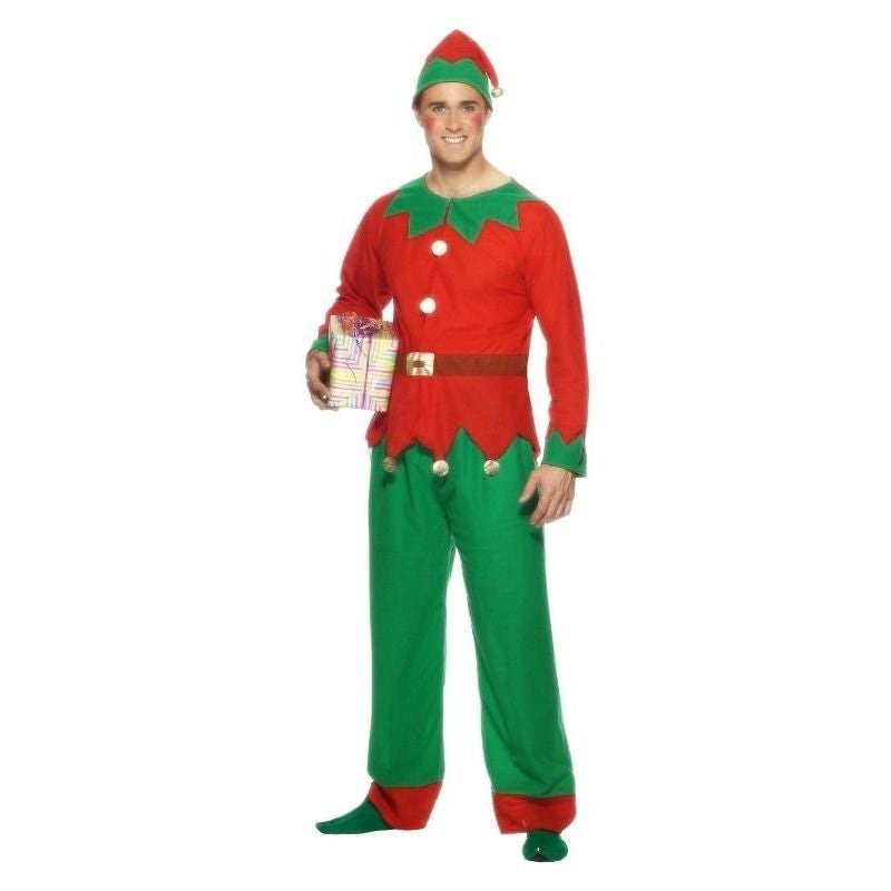 Elf Costume Adult Red Green_3 sm-26025XL