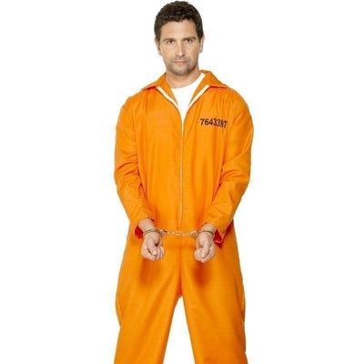 Escaped Prisoner Costume Adult Orange 1 sm-29535XL MAD Fancy Dress