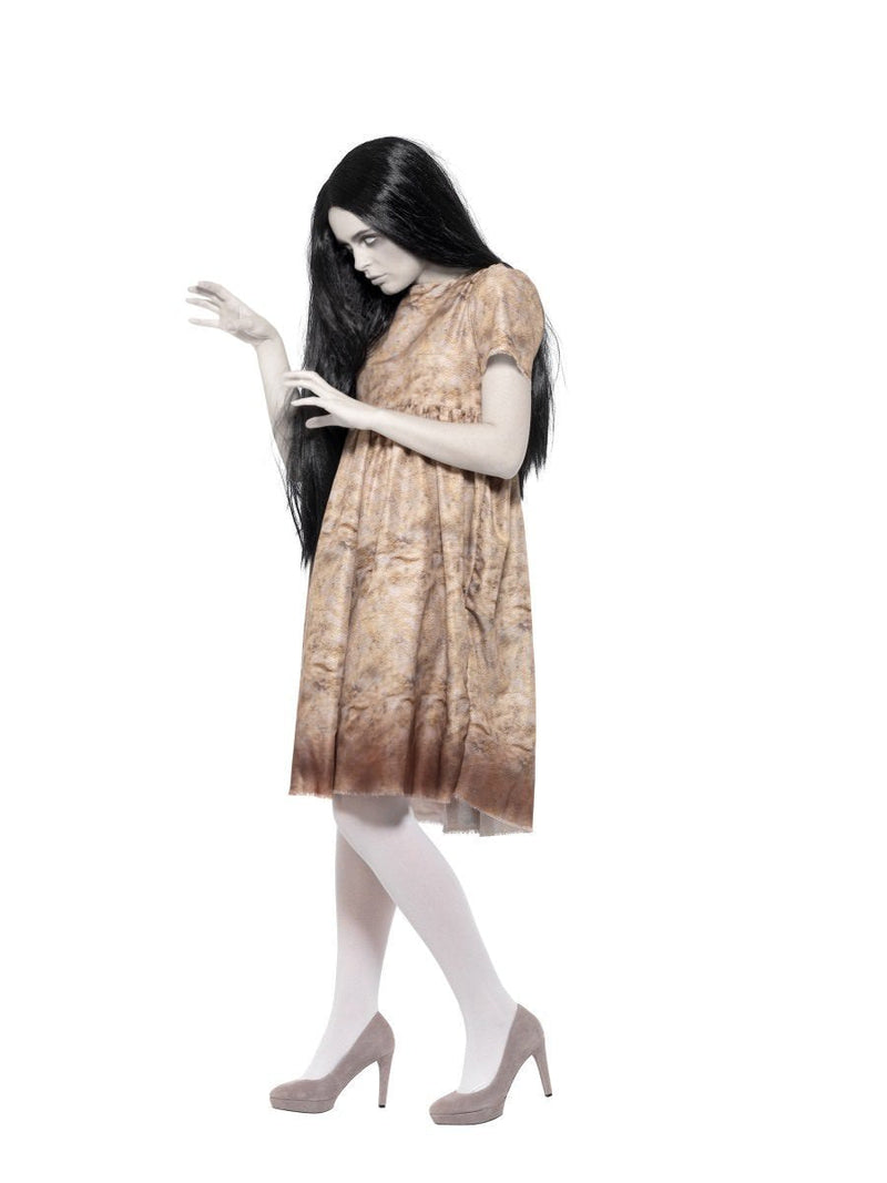 Evil Spirit The Ring Costume Adult Grey Decayed Dress And Wig