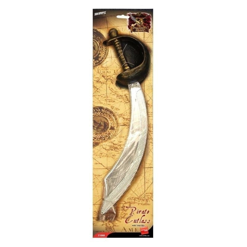 Eyepatch and Pirate Sword Adult Silver_2 