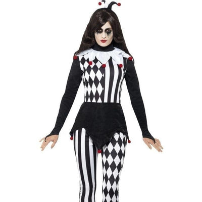 Female Jester Costume Adult Black_1 sm-45202M